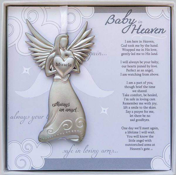 baby in heaven angel memorial ornament for infant loss