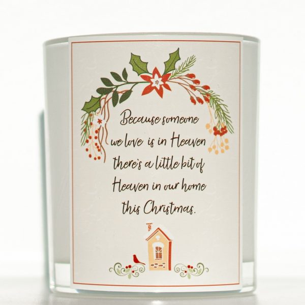 Someone We Love Christmas Candle White Background