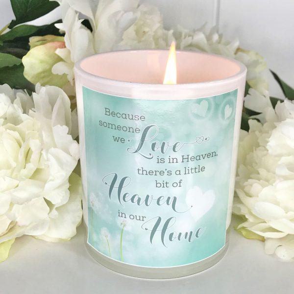 Heaven in our home memorial candle