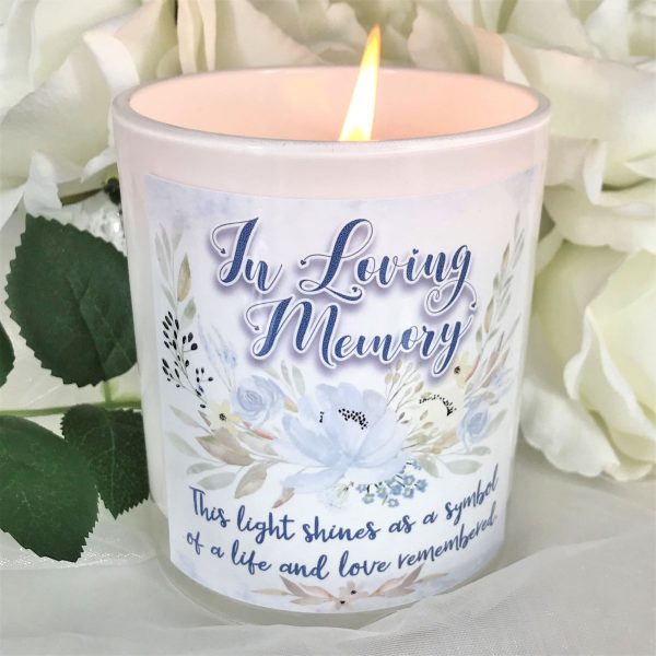 blue remembrance candle