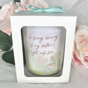 Mothers light and love memorial candle gift boxed