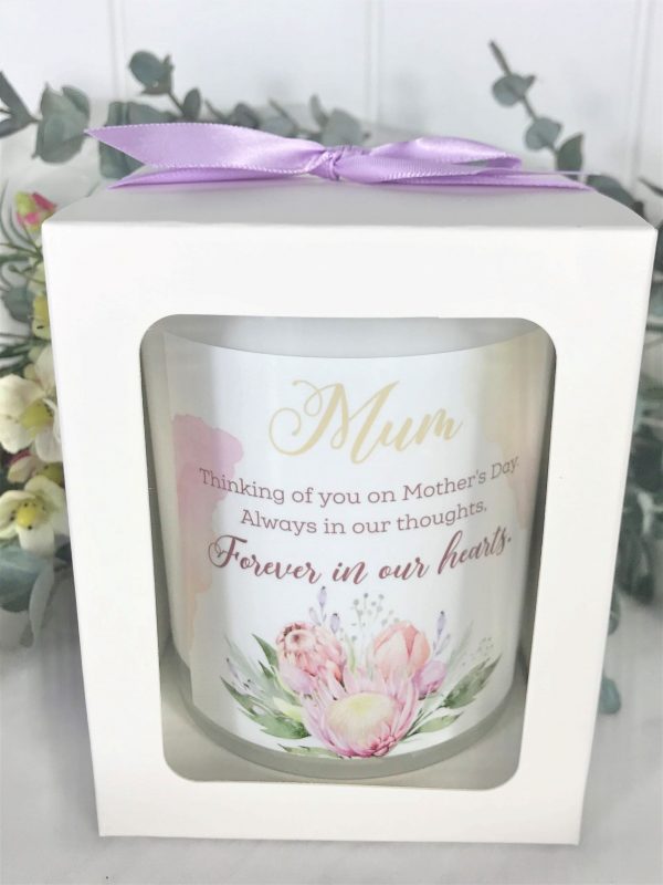 wildflower mothers day memorial candle