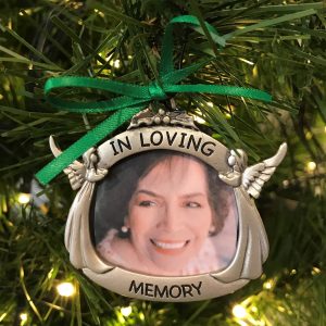 Treasuring Memories Photo Memorial Christmas Ornament Hanging