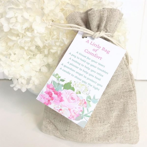 A Little Bag of Comfort Sympathy Gift - Floral